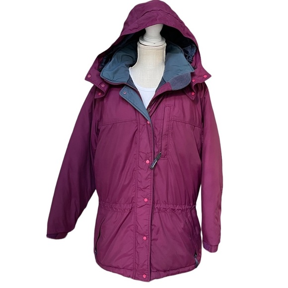 Patagonia Purple Puffer Oversize Winter Coat with Detachable Hood Size:‎ M - Picture 1 of 16